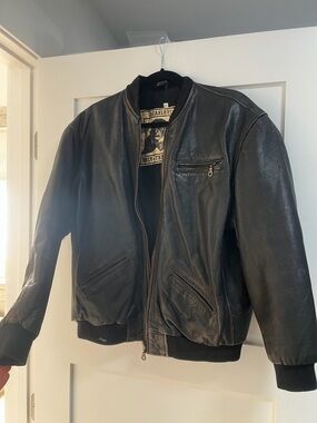 Scarlett Only the Brave Brown Leather Bomber Jacket - Women